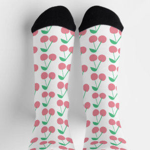 Cherries Fruit Market Pattern Socks