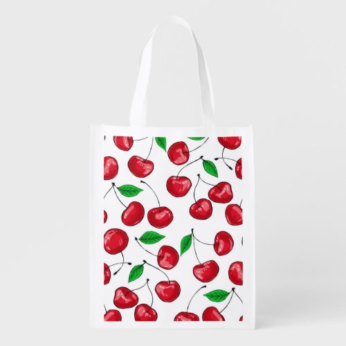 Cherries Grocery Bag