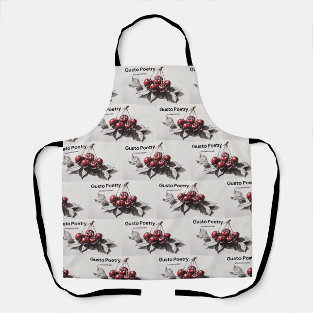 Cherries Gusto Poetry Apron (Front)