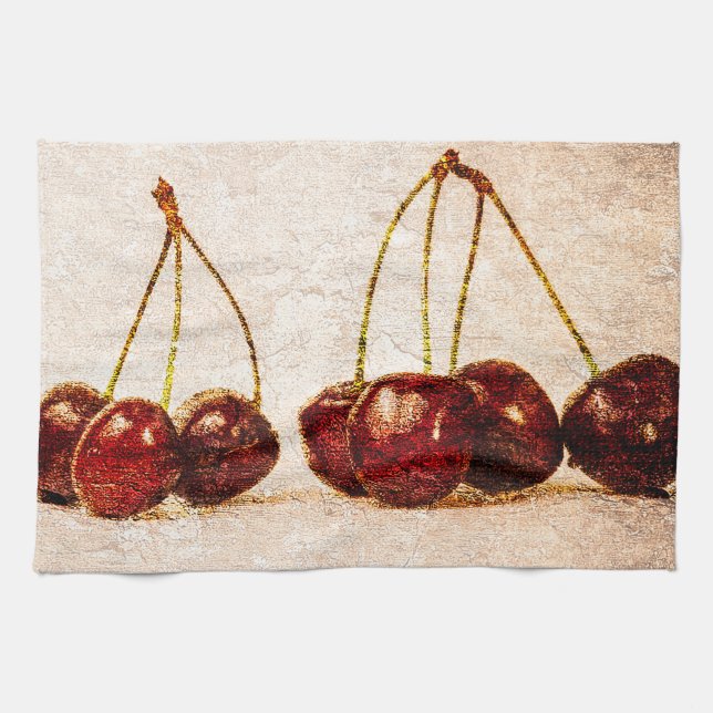 Cherries Kitchen Towel (Horizontal)