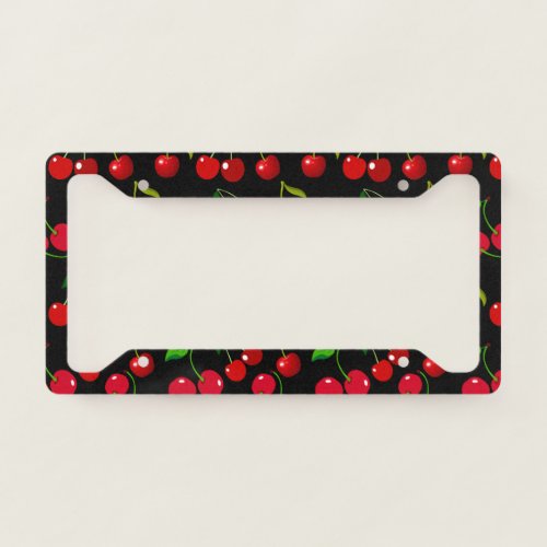 Cherries License Plate Frame