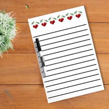Cherries Lined Dry Erase Board by PinkiesEZ2C at Zazzle