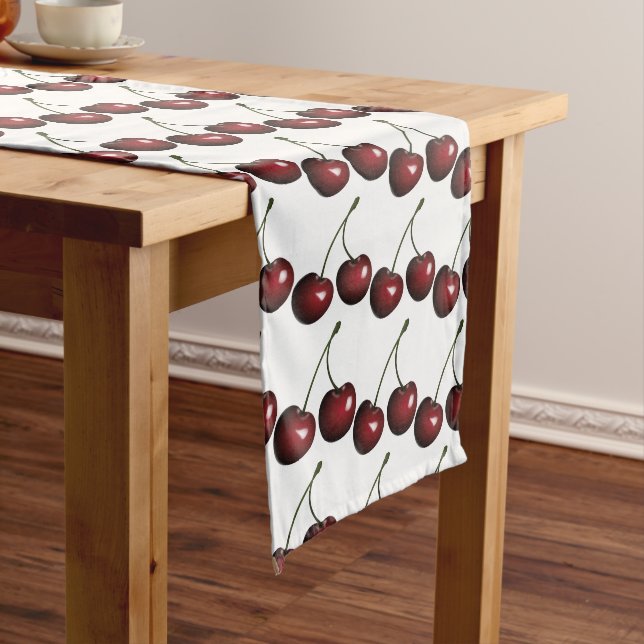 Cherries Long Table Runner (In Situ)