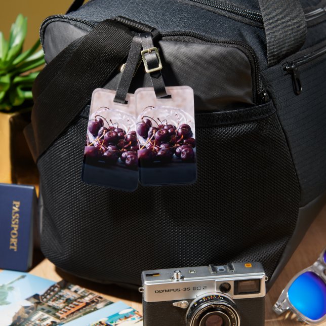 Cherries Luggage Tag (Front & Back)