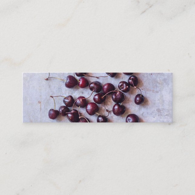 Cherries Mini Business Card (Front)