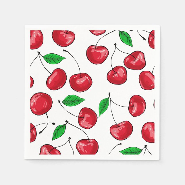 Cherries Napkins (Front)