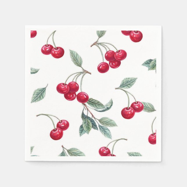 Cherries Napkins (Front)
