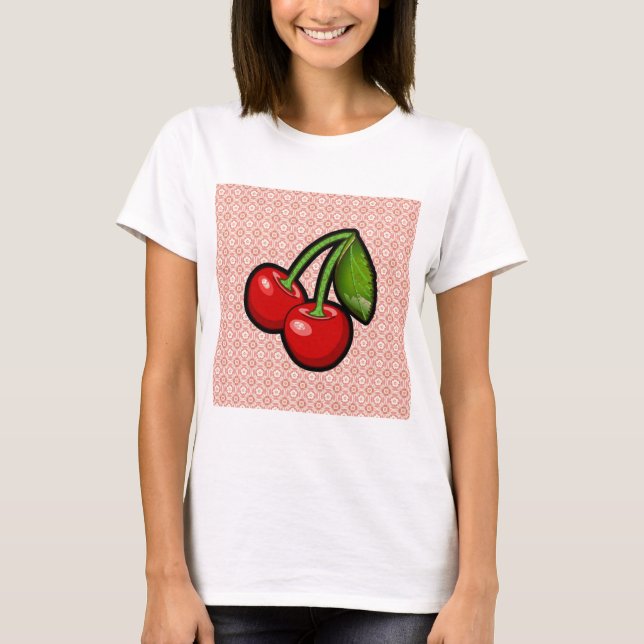 Cherries on Flower T-Shirt (Front)