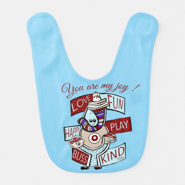 Cherries on Top: A Celebration of KindnessK Baby Bib (Front)