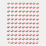 Cherries on White Baby Blanket