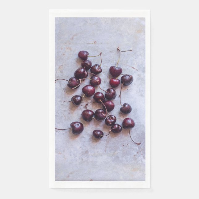 Cherries Paper Guest Towels (Front)