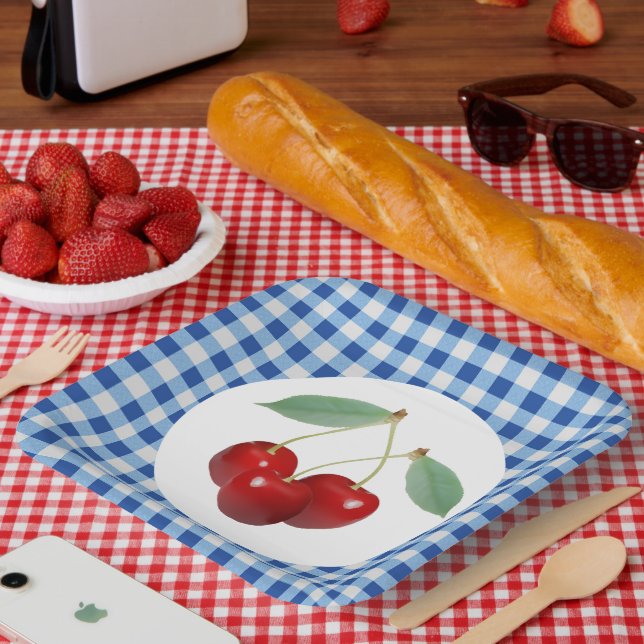Cherries  paper plates (Picnic)
