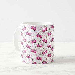 Cherries Pattern Coffee Mug