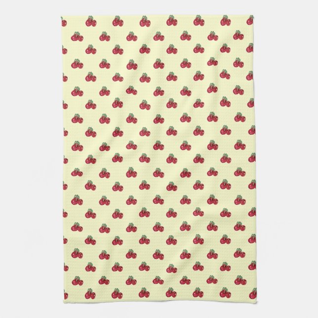 Cherries pattern towel (Vertical)