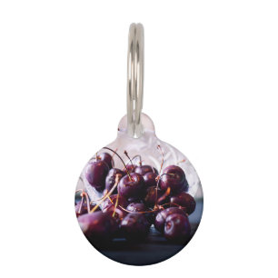 Cherries   pet ID tag
