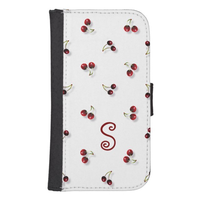 Cherries Phone Wallet Case (Front)