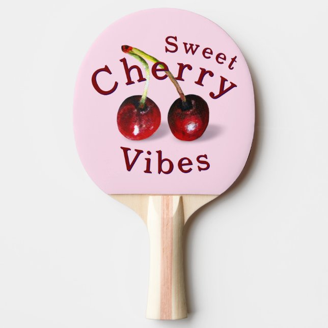 Cherries Ping Pong Paddle (Front)
