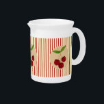 Cherries Pitcher<br><div class="desc">This Cherries Pitcher makes a great gift for Cherry Lovers! Note the size, they are small!</div>