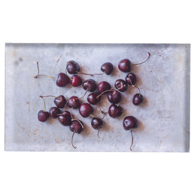 Cherries Place Card Holder (Front)
