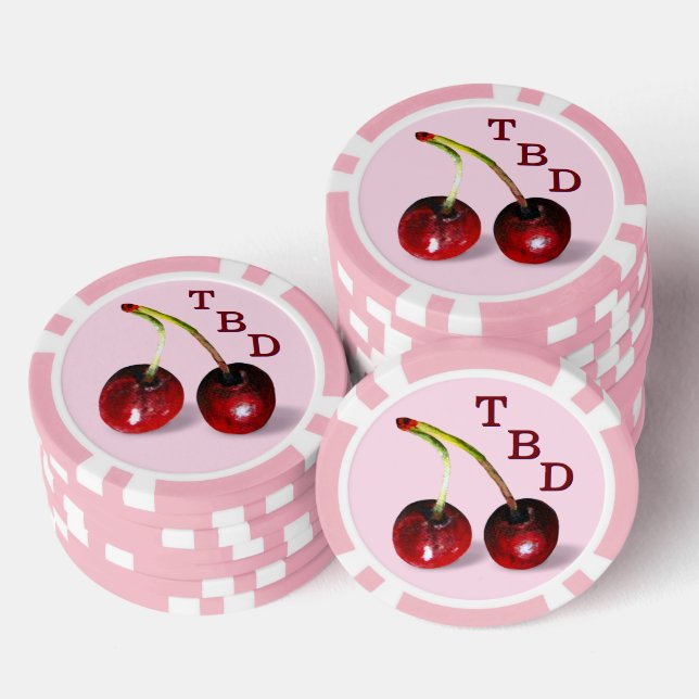 Cherries Poker Chips (Stack)
