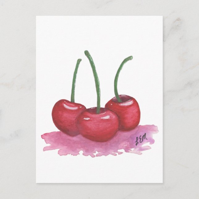 Cherries Postcard (Front)