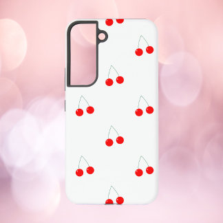 Cherries Red Pattern Samsung Galaxy S22 Case