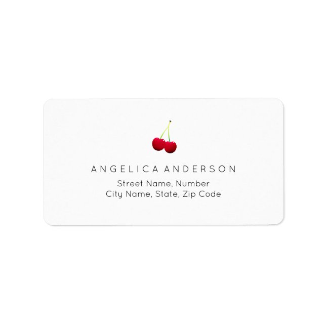Cherries Return Address Label (Front)