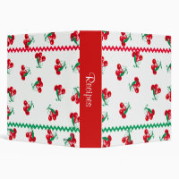Cherries & Ric Rac Recipe Binder