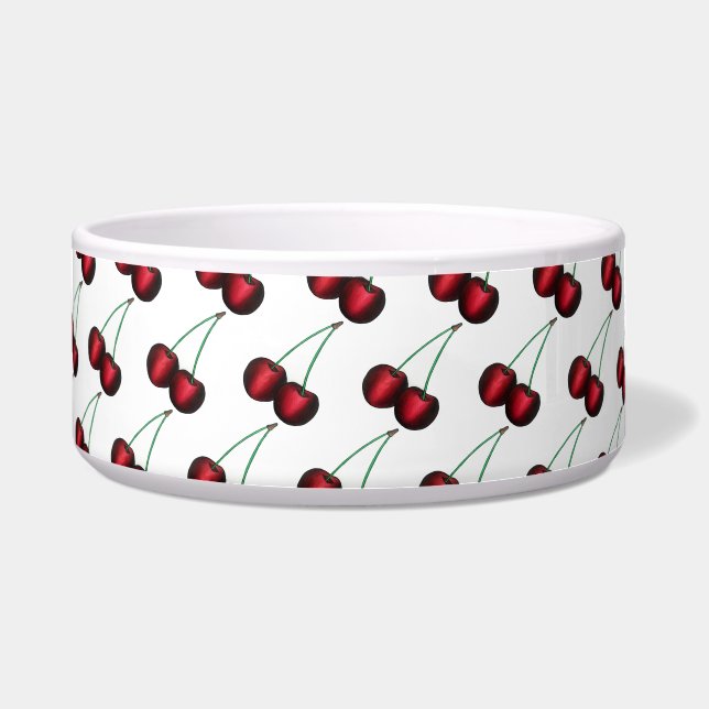 Cherries Ripe Red Cherry Summer Fruit Print Bowl (Front)
