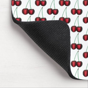 Cherries Ripe Red Cherry Summer Fruit Print Mouse Pad