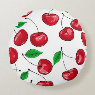 Cherries Round Pillow