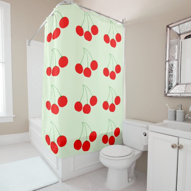 Cherries Shower Curtain (In Situ)
