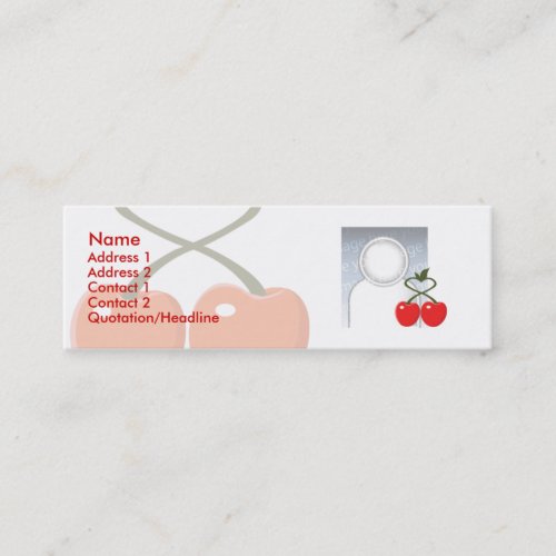 Cherries - Skinny Business Cards