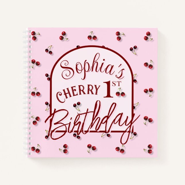 Cherries Spiral Notebook (Front)