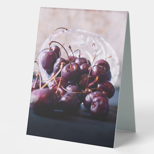 Cherries Table Tent (Front)