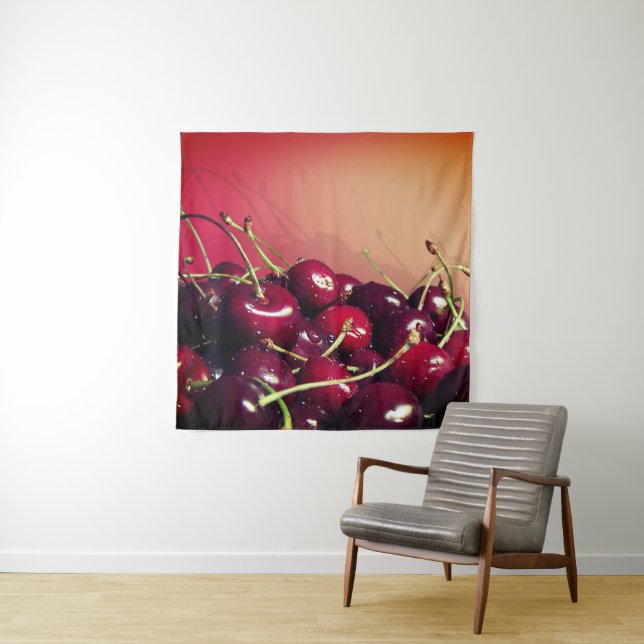 Cherries Tapestry (In Situ)