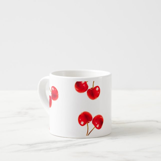 cherries vivid espresso cup (Front Left)