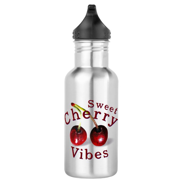 Cherries Water Bottle (Right)