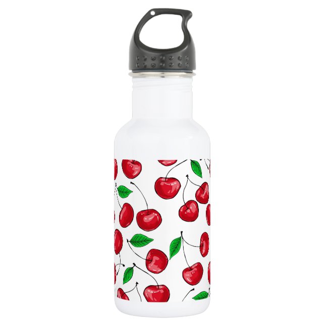 Cherries Water Bottle (Front)