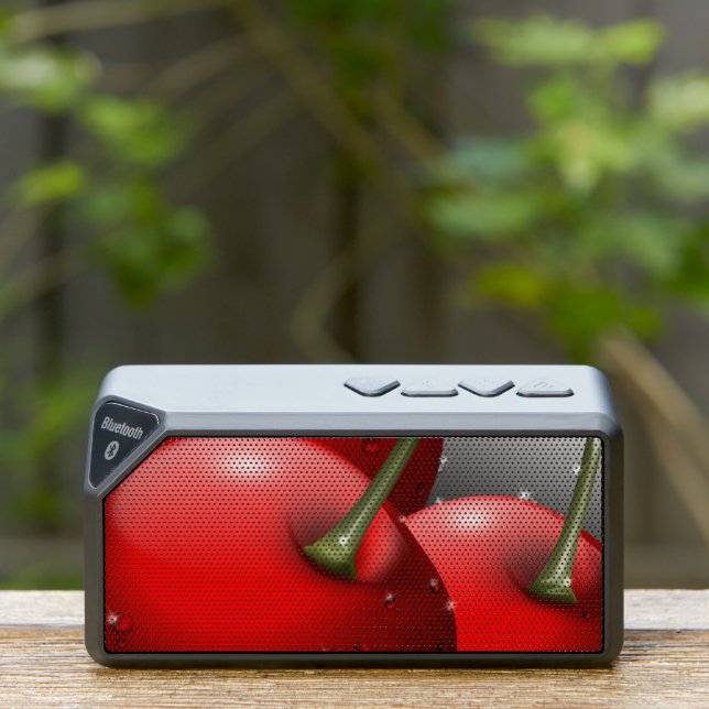 Cherries with Dew Drops Bluetooth Speaker (Insitu(Outdoor))