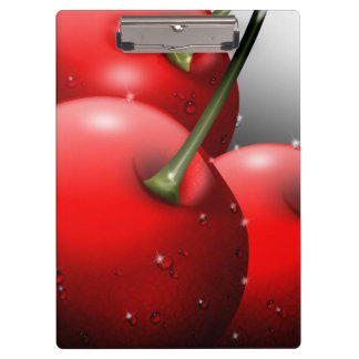 Cherries with Dew Drops Clipboard