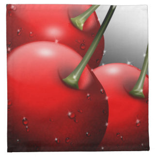 Cherries with Dew Drops Cloth Napkin