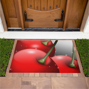 Cherries with Dew Drops Doormat