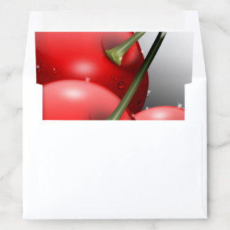 Cherries with Dew Drops Envelope Liner