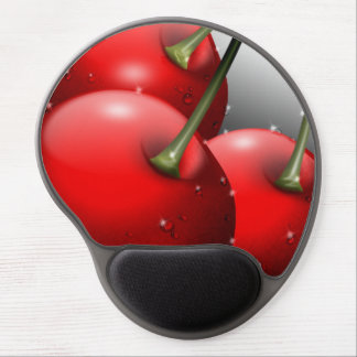 Cherries with Dew Drops Gel Mouse Pad