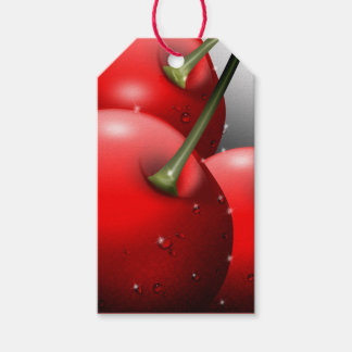 Cherries with Dew Drops Gift Tags