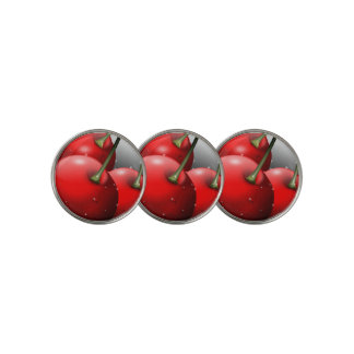 Cherries with Dew Drops Golf Ball Marker