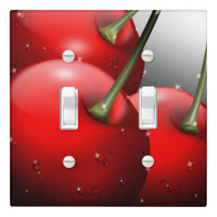 Cherries with Dew Drops Light Switch Cover