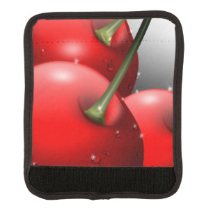 Cherries with Dew Drops Luggage Handle Wrap