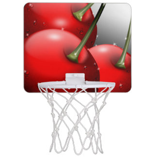 Cherries with Dew Drops Mini Basketball Hoop